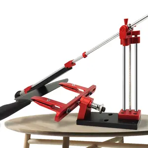 Professional Manual Sharpening Tool, Adjustable Angle Sharpener with Multi-Angle Rotation, Equipped with 4 Diamond Grinding Stones