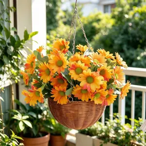6pcs Small Daisy Artificial Flowers, Home Decor Tips, Bright Atmosphere, Multicolor Decoration, Tabletop Party Outdoor Decor, No Maintenance Needed