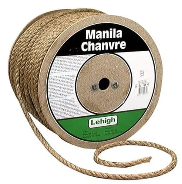 Lehigh Group Manila Twisted Polypropylene Rope (FPB582) - 0.63in x 140ft, Floats, Flexible, Less Slippery, Holds Knots Well, Chemical-Resistant, Pool Marker, Ideal for Animal Tie, Camping