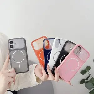 Multi-color matte MagSafe phone case, anti-drop and anti-slip design, suitable for iPhone 14-17 series Shockproof Magnetic   iPhone  case