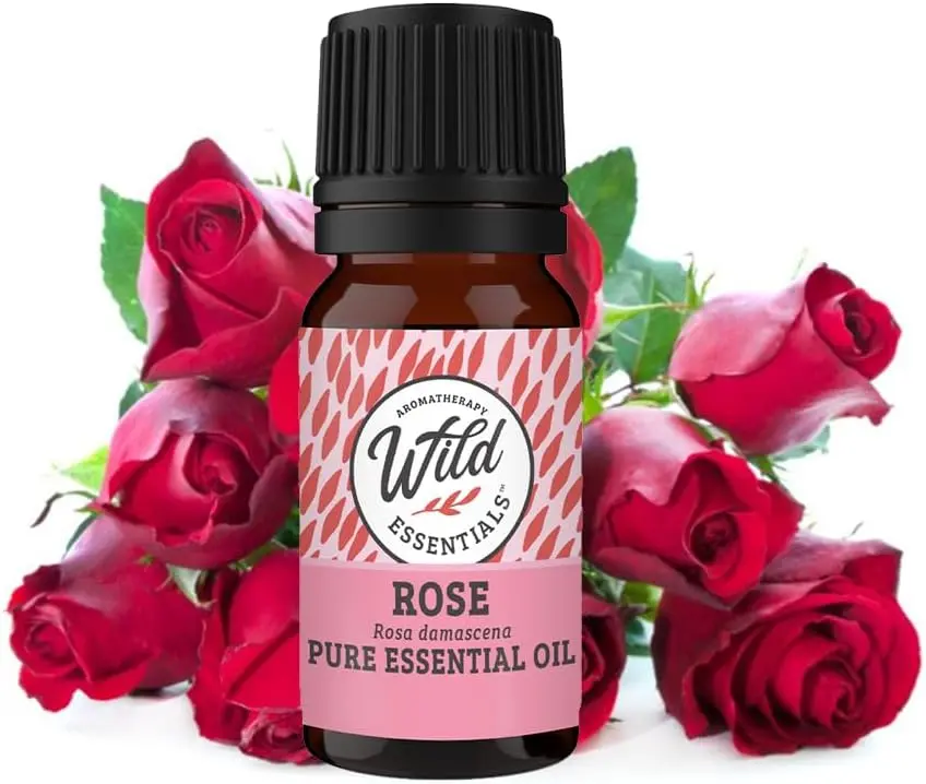 Wild Essentials Rose 100% Pure Essential Oil - 10ml, Therapeutic Grade, Made and Bottled in The USA