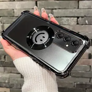 A36 Impact Resistant PC Protective Phone Holder Case Compatible With for Samsung Galaxy A36 5G Lucky Smile Face Case Cover for Fashion Accessories