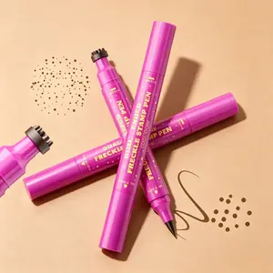 Waterproof Freckles Pen: Faux Freckle Stamp and Fine Tip Eyeliner for Realistic, Long-Lasting Freckles and Effortless Makeup, Perfect for Daily Wear and Cosplay