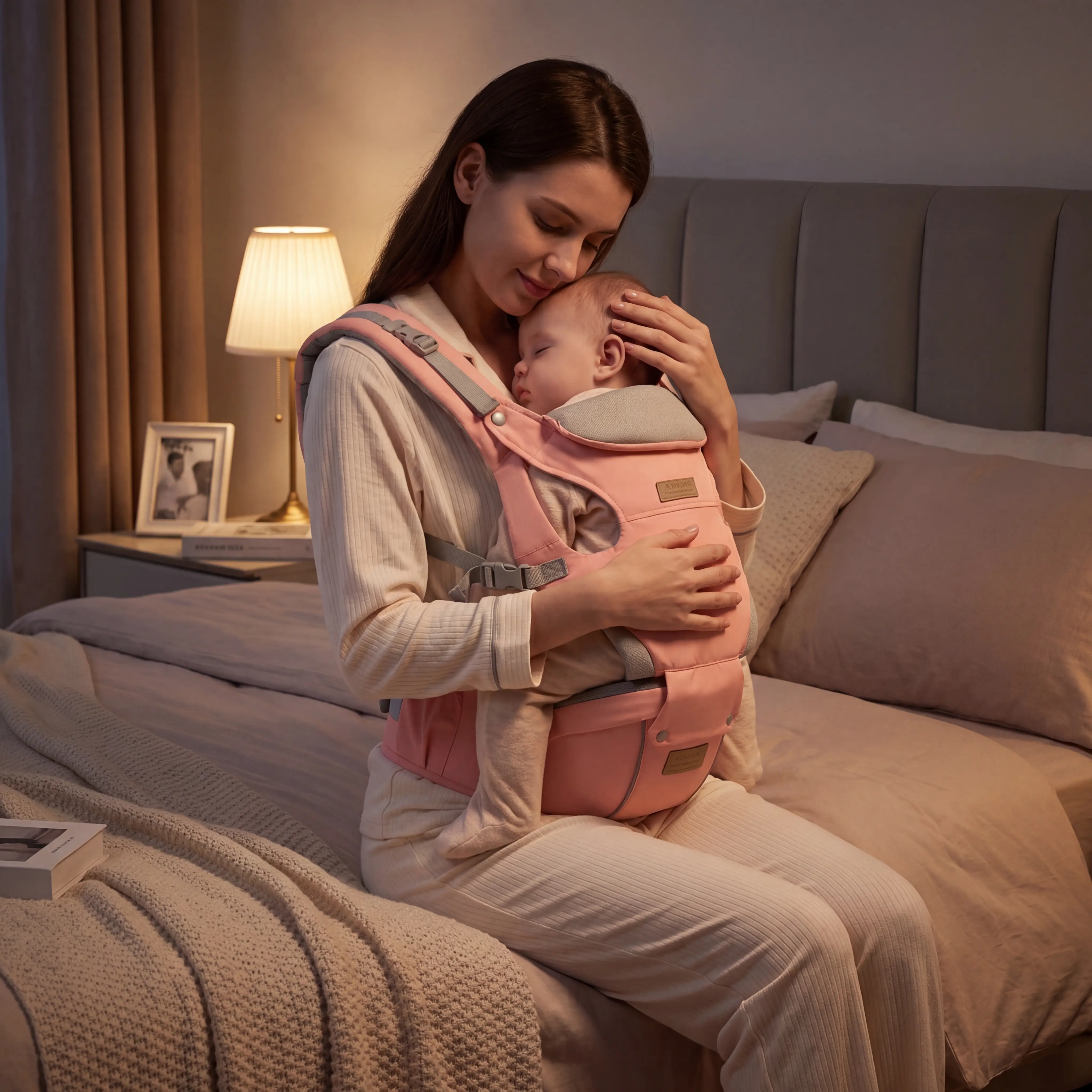 Heavy Duty Baby Carrier for Big Babies and Toddlers Up to 45 lbs Provides Ultimate Back Pain Relief for Parents While Ensuring Maximum Comfort and Safety During Daily Use portabeb cozy wrap velcro child in fit newborn
