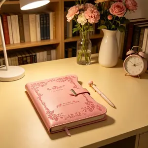 Girl Diary Notebook with Lock and Key, Creative Gift, 360 Pages B6, Garden Journal, Birthday and Valentine's Day Present