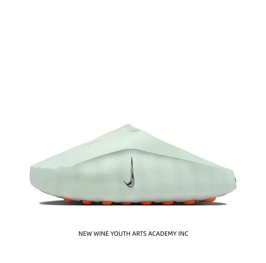 Minimalist Neutral Pastel Green Backless Mule Sandals Thick Cushioned Midsole Shock Reduction Pressure Relief Footwear Durable Traction Rubber Outfit Match Shoes For Spring And Autumn