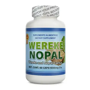 Lo+Natural Wereke Nopal Forte 60 Capsules 1000 mg Each Dietary Supplement