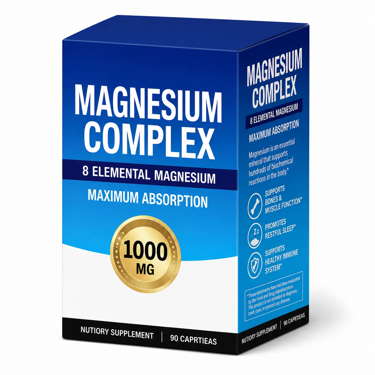 Magnesium Complex Capsules，90 Capsules per bottle