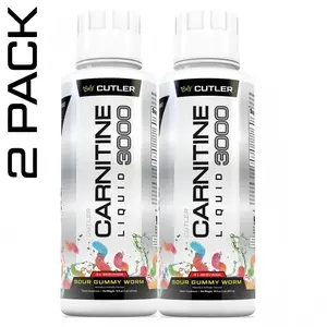 Cutler Nutrition 2 Pack Multi Flavor Carnitine Liquid 3000 Energy Sport Beverage Drink Variety Pack US Edition