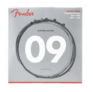 Fender Classic Core Electric Guitar Strings Vintage Nickel Ball End 155L .009-.042 for Modern Tone and Flexibility Made in the U.S.A.