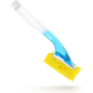 Dish Sponge with Soap Dispenser Handle - Fillable Dish Wand for Quick, Convenient Cleaning -  the  - Easy to Refill, Built-In Scrubber, Ideal for Dishes and Pans
