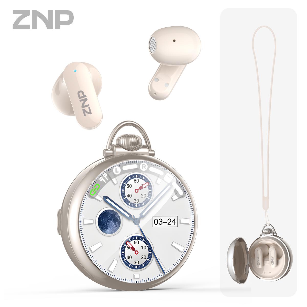 ZNP N03 AI Intelligent Dialogue, AI Earbuds for Conversational Chat Emotional Companionship & Portability Ideal for Social Interaction and Travel Gadget AI robot, AI dialogue capabilities, suitable for games and learning.