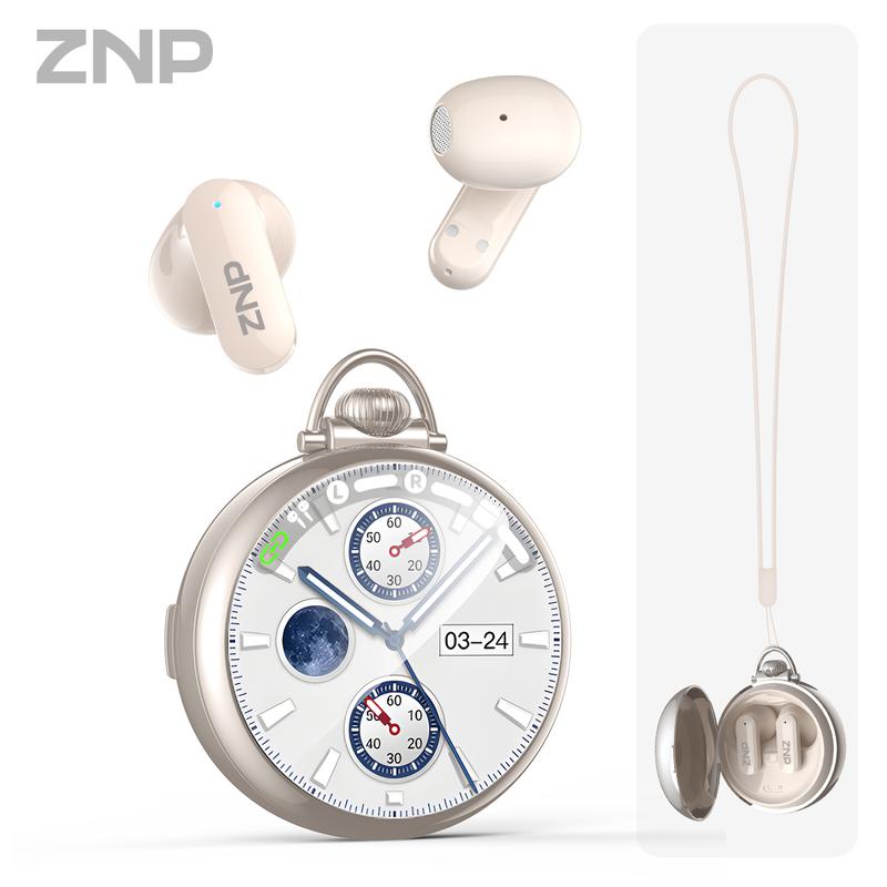 ZNP N03 AI Intelligent Dialogue, AI Earbuds for Conversational Chat Emotional Companionship & Portability Ideal for Social Interaction and Travel Gadget AI robot, AI dialogue capabilities, suitable for games and learning.