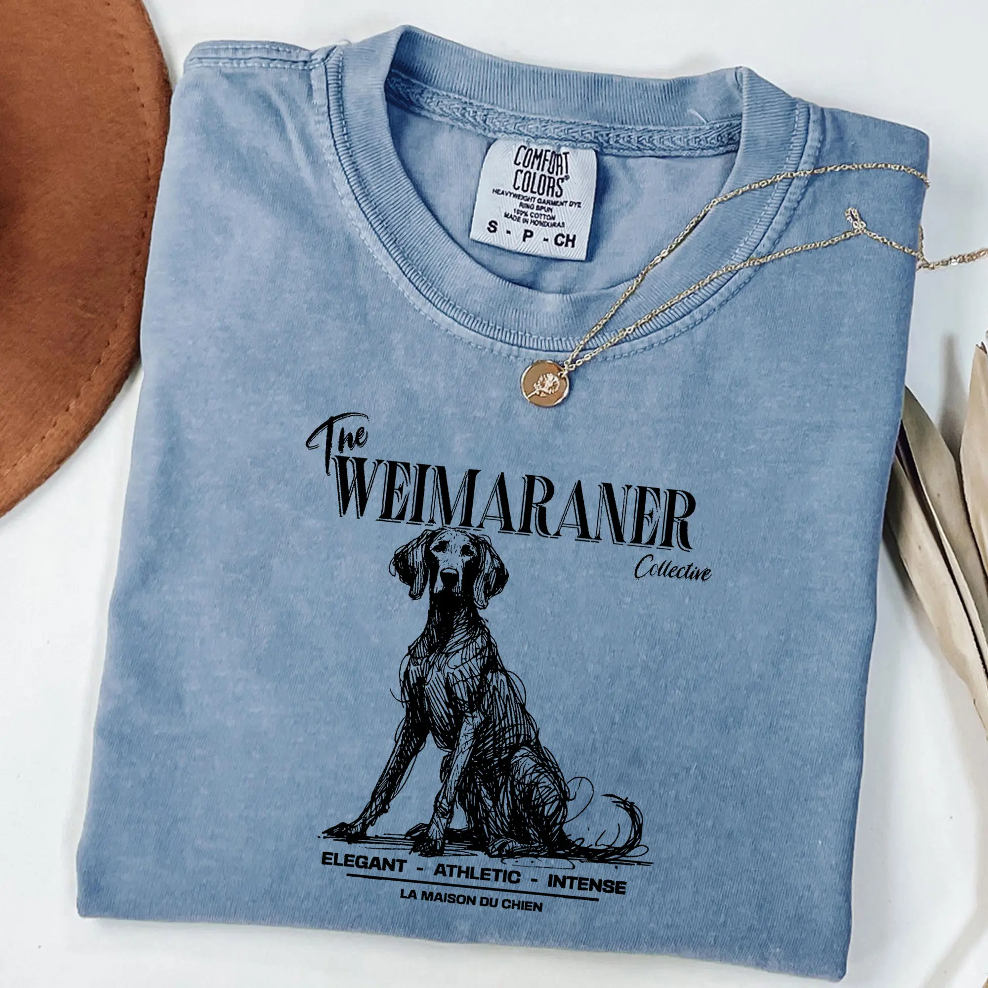 Comfort Colors Weimaraner T-Shirt, Elegant Standard Weimaraner Tee, Ink Sketch Poodle Shirt, Vintage Pet Graphic Tee, Proud Dog Owner Gift