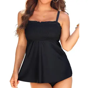 Daci Tankini Swim Tops for Women - Bathing Suit Top No Bottom Bandeau Swimsuit Tops