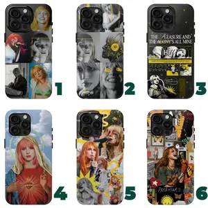 Hayley Williams Paramore Phone Case, 6 Styles Riot Pop Punk Band Aesthetic Cover For iPhone 11-17 Pro Max/Plus & Samsung Galaxy S23-S25
