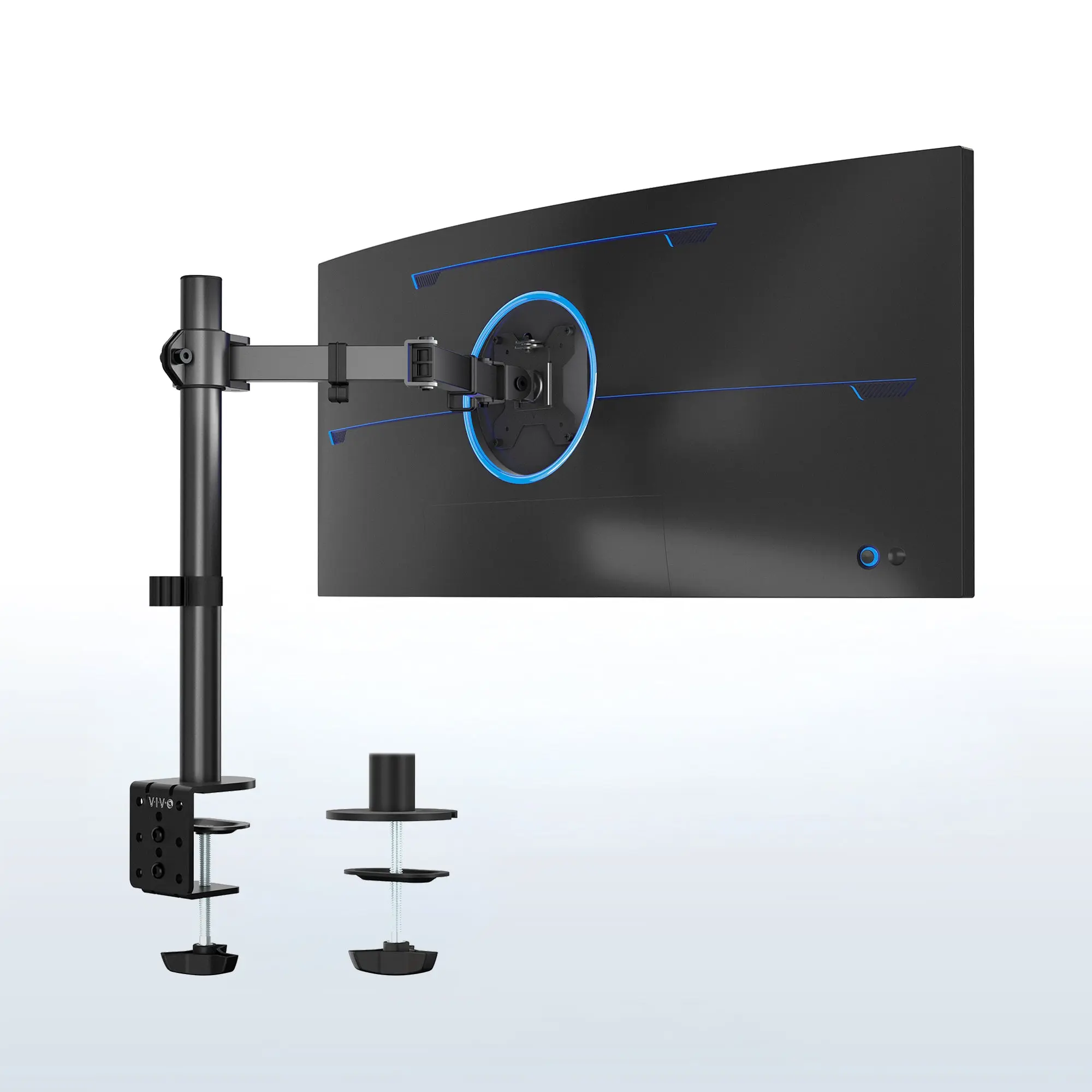 Single Monitor Desk Mount - Up to 38" Screens Single Monitor Desk Mount - Up to 38" Screens