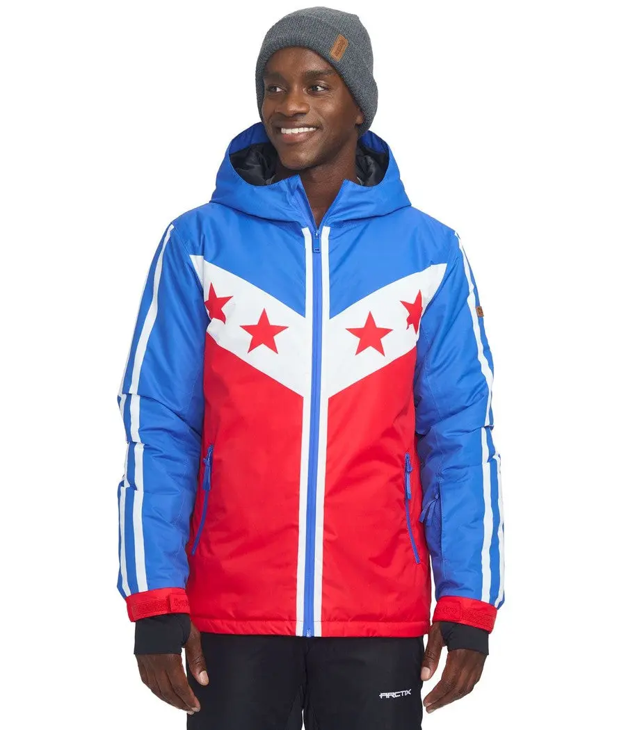 Men's Rockets Red Shred Snowboard Jacket Men's Rockets Red Shred Snowboard Jacket