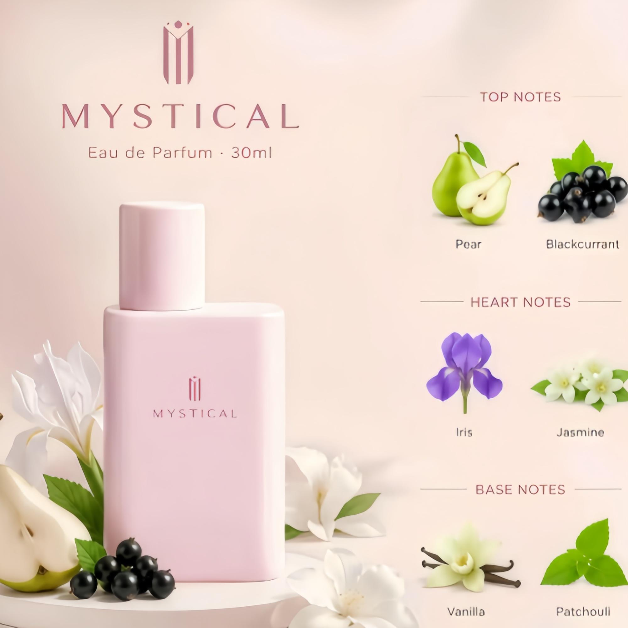 Lady 4-piece travel perfume set, 30ml × 4 bottles, long-lasting floral, fruity, and musky scent, made with natural essential oils, rich fragrance layers, and a lasting scent