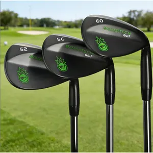 Golf Sand Wedge Set 52 56 60 Degrees High Spin Max Groove Black Premium Wedges