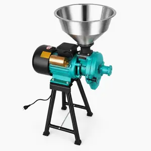 Electric Grain Mill Grinder, Commercial Spice Grinders, 3000W Cast Iron Pulverizer Powder Machine with Non-Slip Rubber Feet, for Dry Grains, Spices, Cereals, Coffee, Corn & Pepper (Dry Grinders)