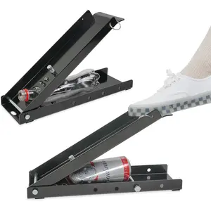 Can Crusher Foot,Heavy-Duty Can Crushers for Recycling,12 Oz. and 16 Oz.Aluminum Can Crusher,Effortless Plastic Bottle Crusher for Recycling Aluminum Can,Plastic Bottle,Steel Cans