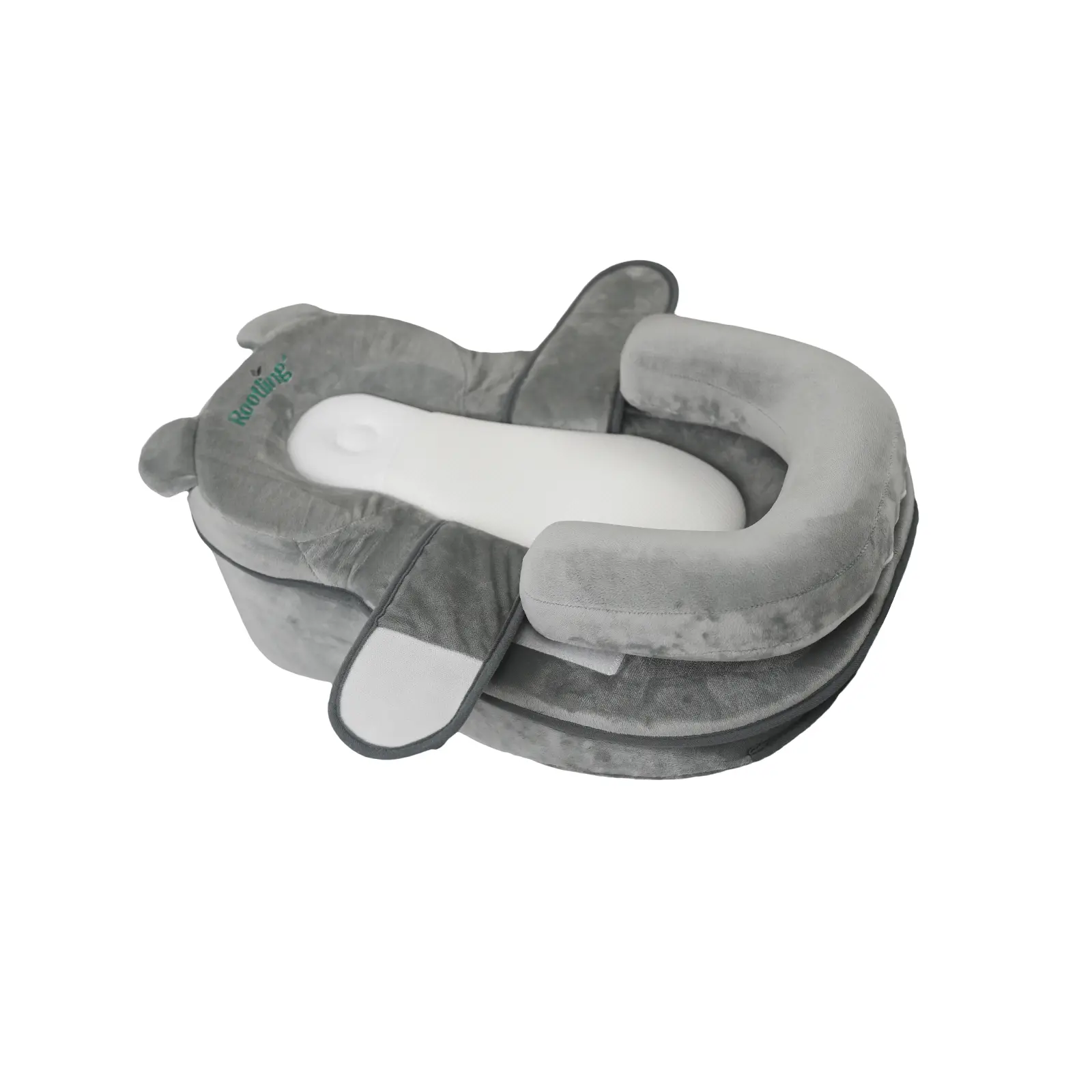 Rootling Nursing & Breastfeeding Cushion - 10° Inclined Support with Detachable Wedge, 3-Speed Adjustable Footrest, Breathable Mesh