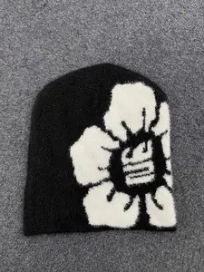 New street retro pullover cold hat, American quirky and versatile knitted hat, autumn and winter men's and women's woolen hat, Knitting Beanie