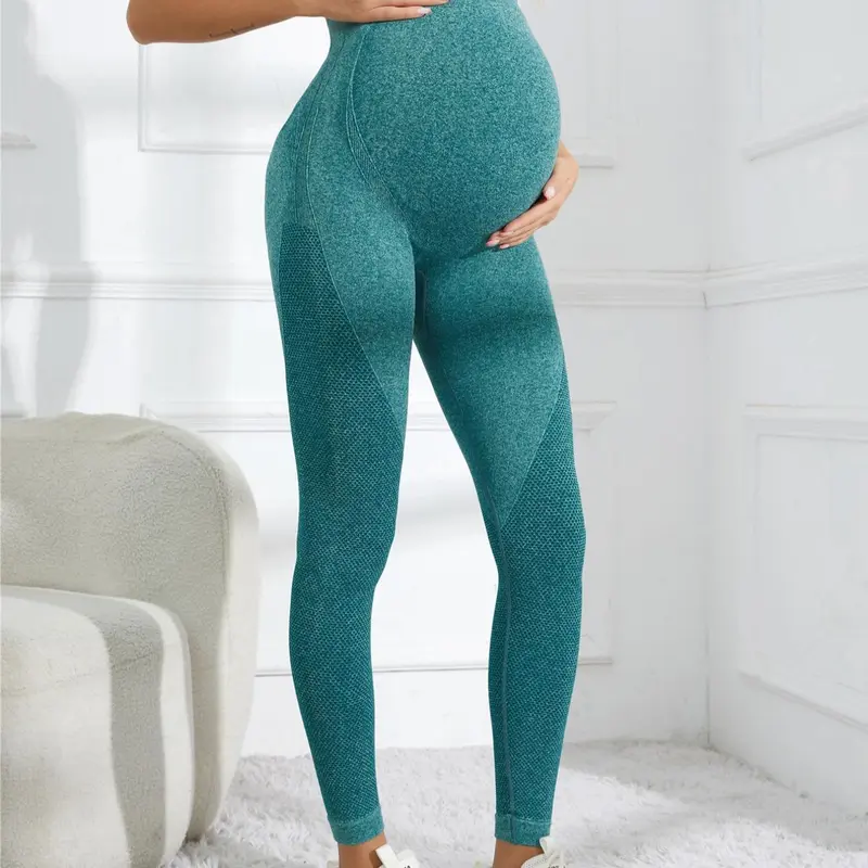 Women's Plain High Waist Maternity Leggings, Comfy Breathable Sweat-absorbing Quick Drying High Stretch Skinny Pants, Ladies Maternity Clothing, Pregnancy Clothes, Pregnancy Bottoms, Maternity Apparel, Maternity Wear