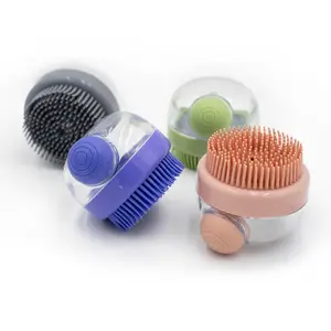 Dog Bath Brush with Built-in Shampoo Dispenser – Easy, Deep Cleaning & Gentle Massage