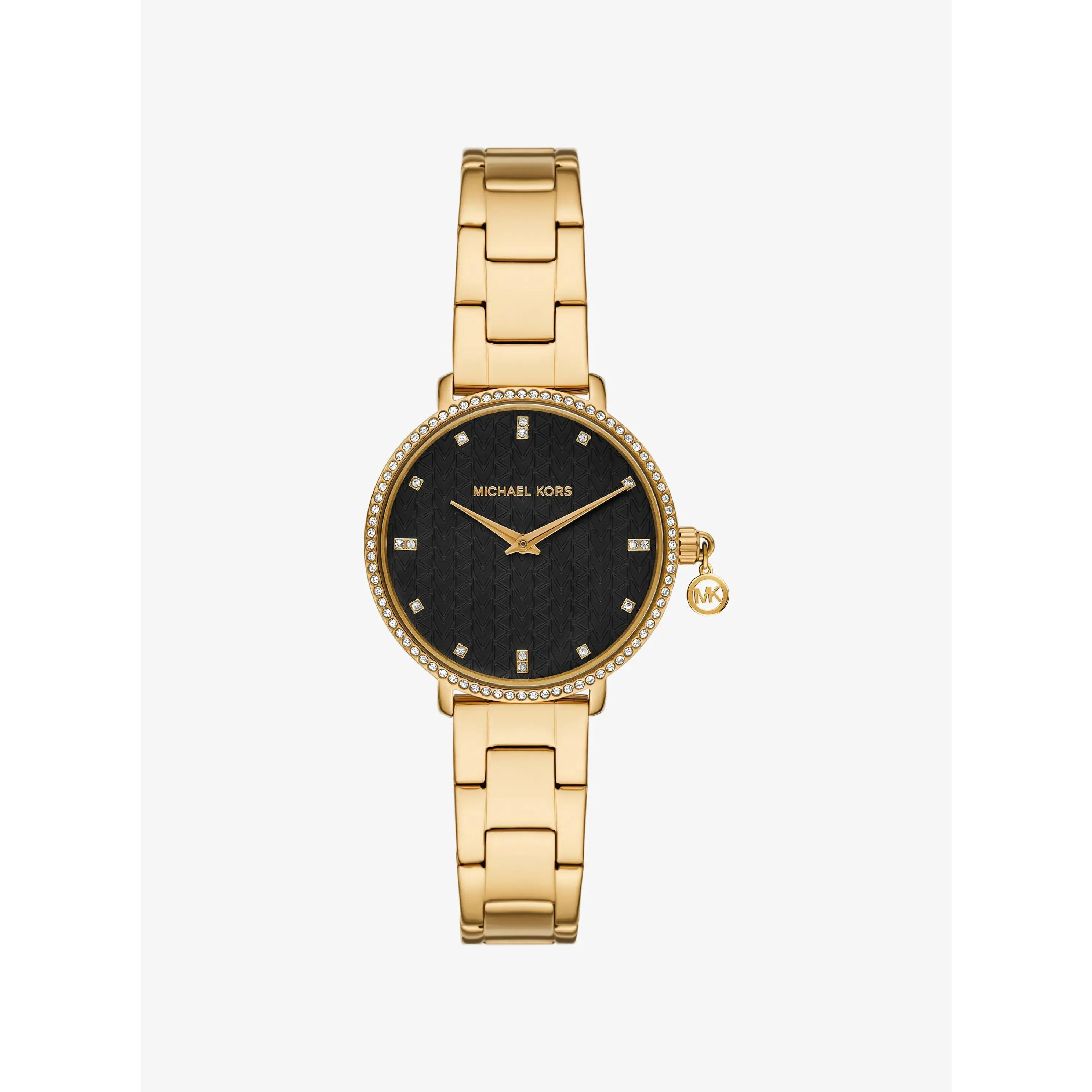 Mini Pyper Pavé Gold-Tone Watch