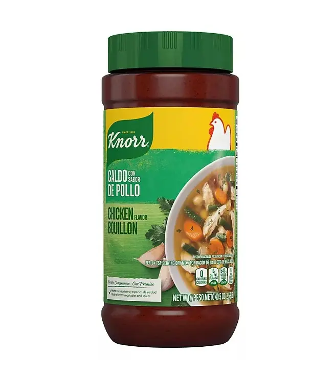 Knorr Granulated Chicken Bouillon 40.5 oz - Flavorful Liquid Base for Soups & Stews - Versatile Everyday Recipe Base - Fat Free & Cholesterol Free - Enhance Your Cooking Experience