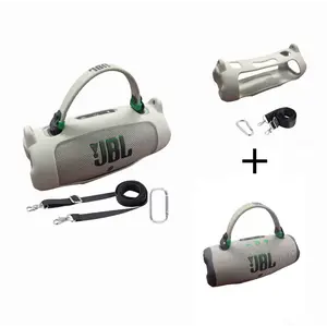 remium Silicone Case for JBL Charge 6, Full Protection Sleeve with Carrying Handle, Detachable Shoulder Strap and D-Ring, Lightweight & Durable for Daily Use and Outdoor Activities. bluetoothspeaker portablespeaker