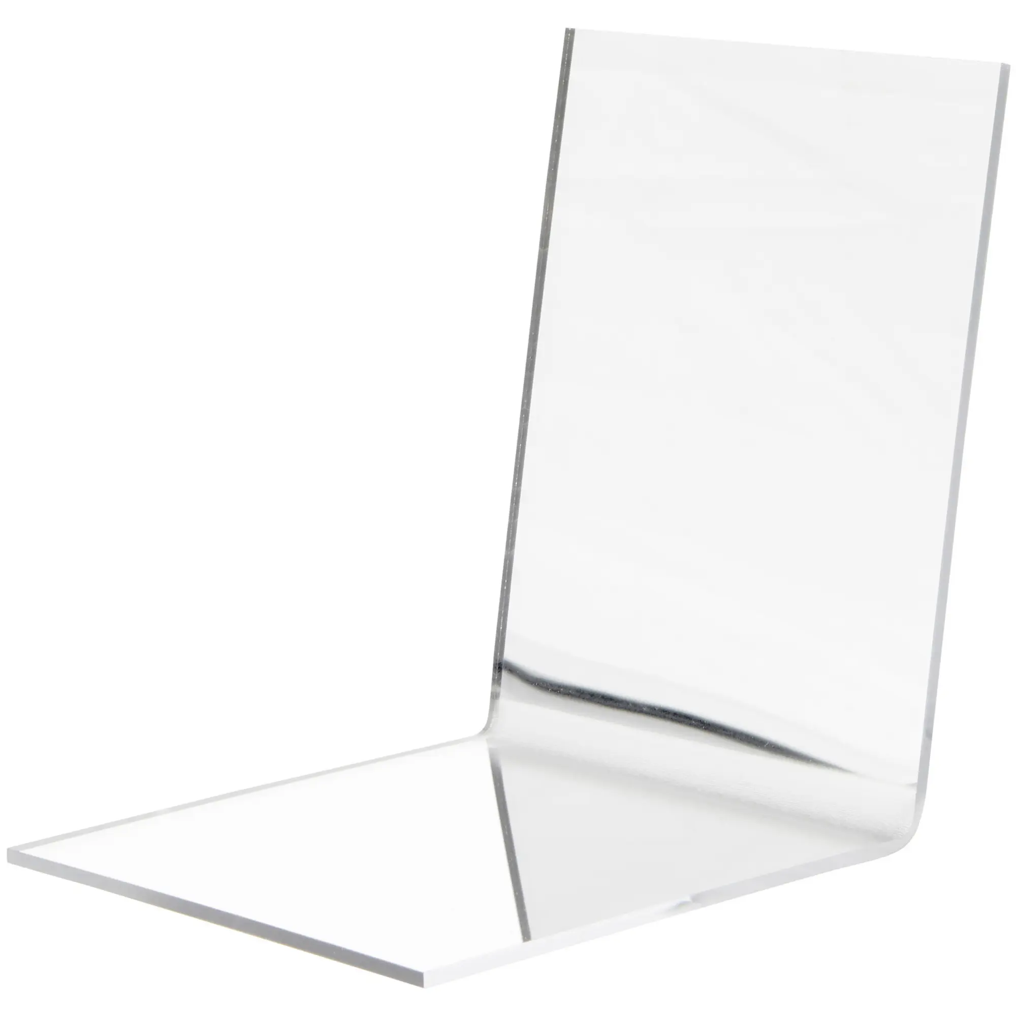 Plymor Folded Acrylic Mirror Display, 4.5" H x 4.5" W x 5" D