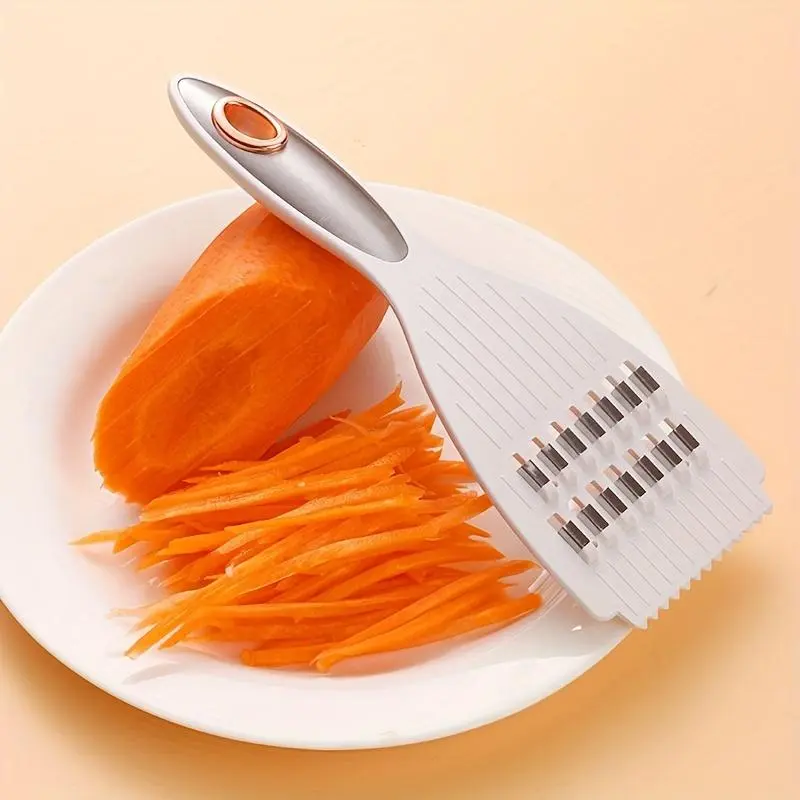 1-2 Pcs Multifunctional Plastic Grater, Household Kitchen Utensil & Gadget, Vegetable Slicer for Carrot/Potato Julienning
