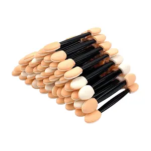 50PCS Disposable Eyeshadow Applicators Sponge Tips Eye Shadow Applicator Sticks Double Sided Suitable for Home and Travel Use