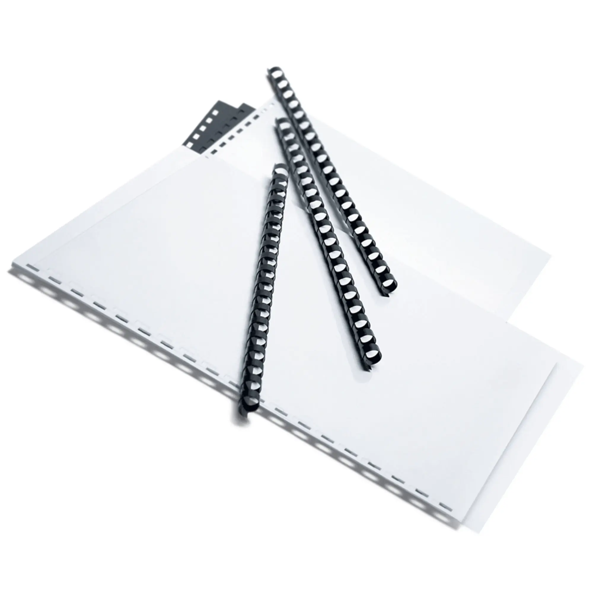 Office Depot® Brand 3/8" Binding Combs, 55-Sheet Capacity, Black, Pack Of 25