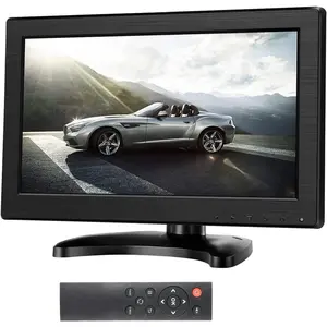 12" Inch TFT LCD  with AV HDMI BNC VGA Input 1366x768 Portable Mini  Color Screen Display with -in Speaker