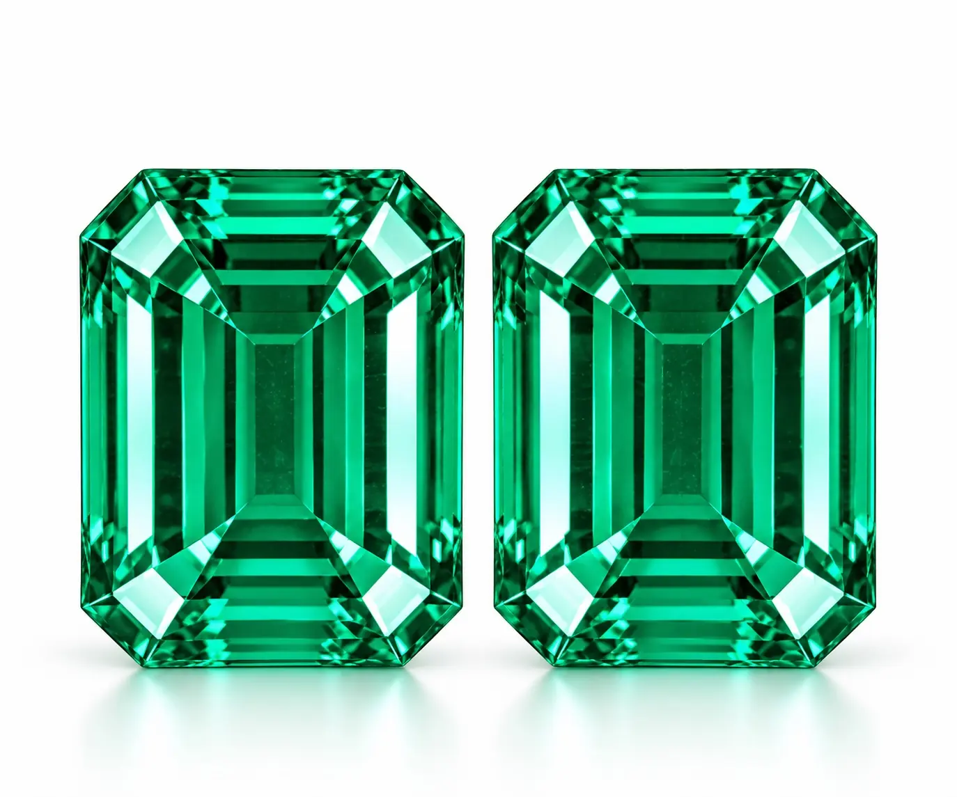 2.78 carat Lab Grown Emerald (8x6mm)