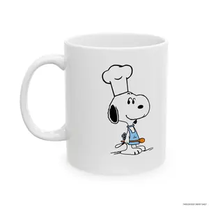 Ceramic Mug, (11oz, 15oz), Snoopy, BBQ, Cute, Father's Day