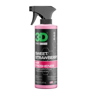 3D Water Based Odor Eliminator | Made in USA | All Natural | No Harmful Chemicals | Air Freshener (Sweet Strawberry Scent)