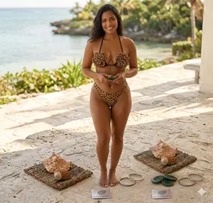 Beso de Sol 3D Flower Bikini  Two-Piece Set
