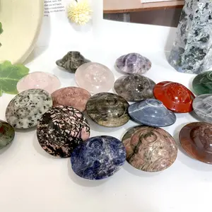 Different Maerail UFO Crystal Clear Quartz Rose Quartz Dalmatian Jasper Amethyst Stochastic 10PCS about 5CM From IG Crystal