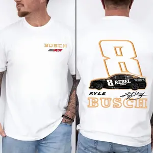 Kyle Busch Shirt, Kyle Busch 8 NASCAR Racing Tee, Kyle Busch Race Car Graphic T-Shirt, Stock Car Fan Apparel, Unisex Gift for Racing Lovers