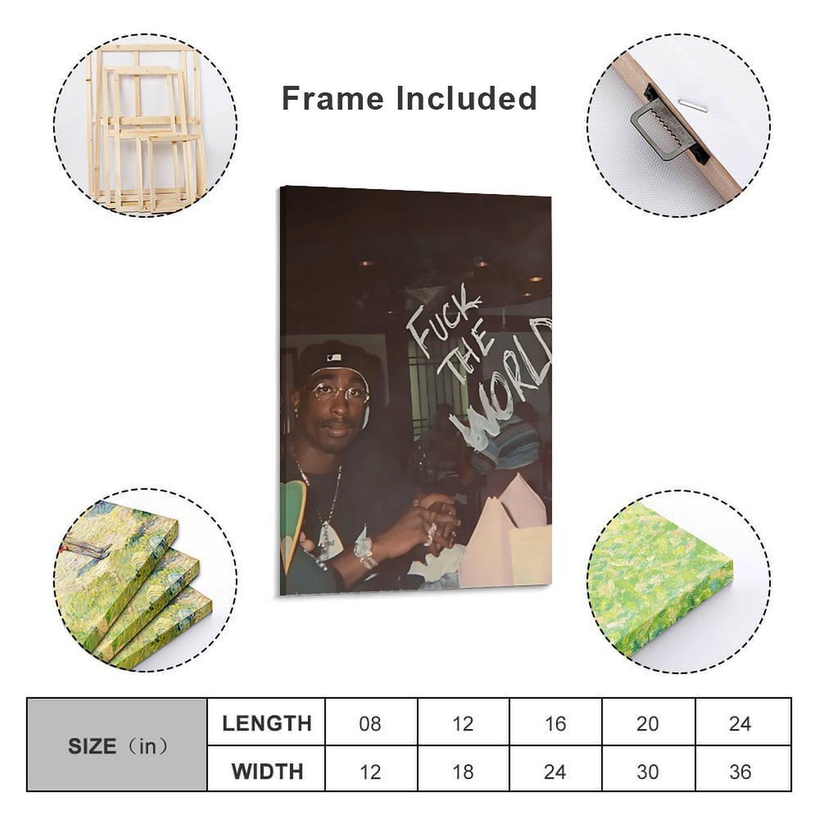 "Vintage Tupac Poster – Classic Hip Hop Wall Art"