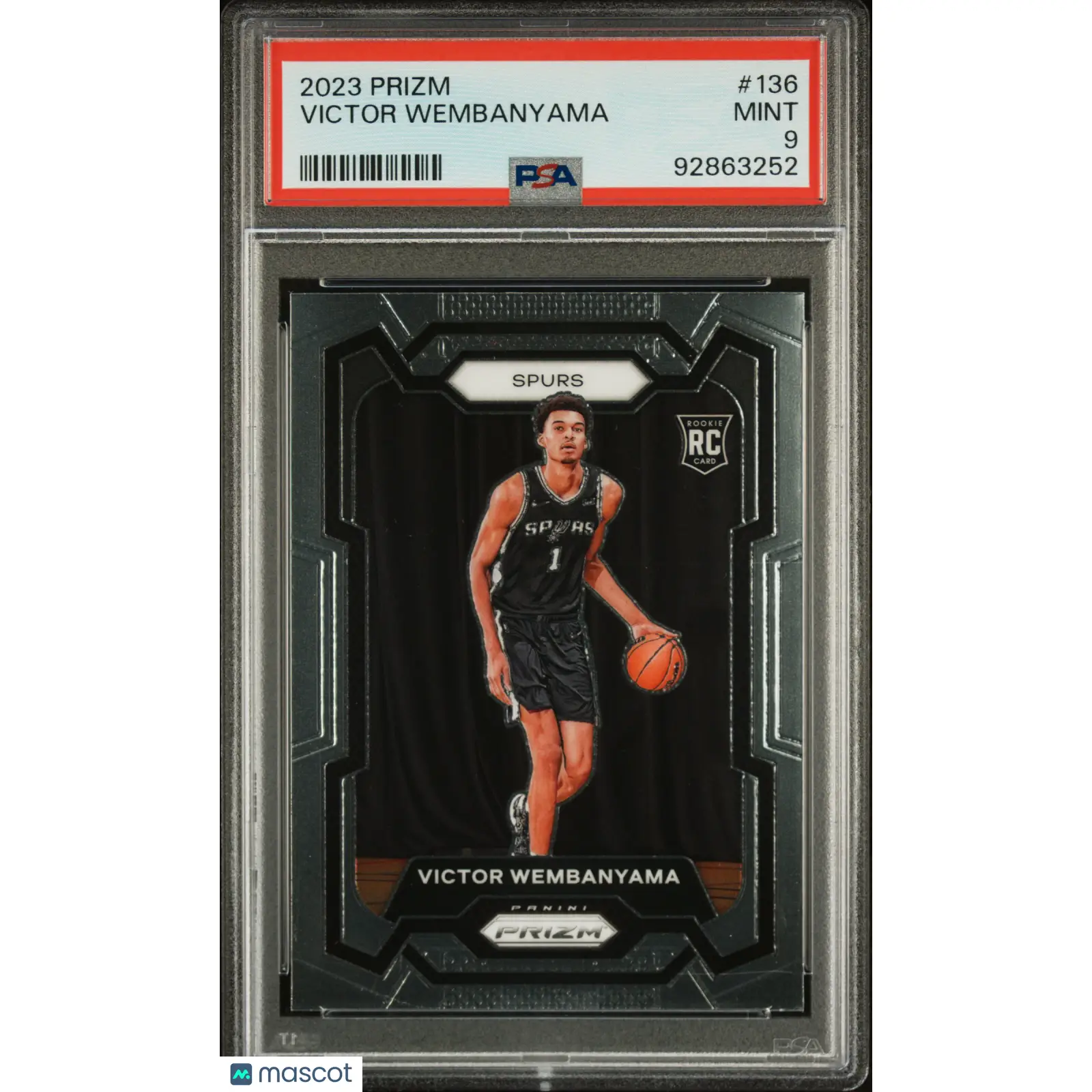 Victor Wembanyama PSA 2023 Panini Prizm #136 9