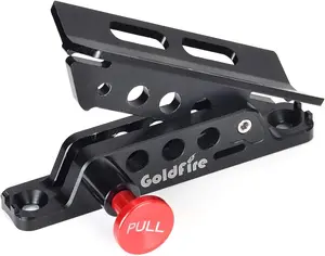 Quick Release Fire Extinguisher Mount Bracket Holder Aluminum Roll Bar Mount Bottle Holder Adjustable for Jeep Wrangler TJ JK JL JKU UTV Polaris RZR Ranger (Black) Goldfire MOTO