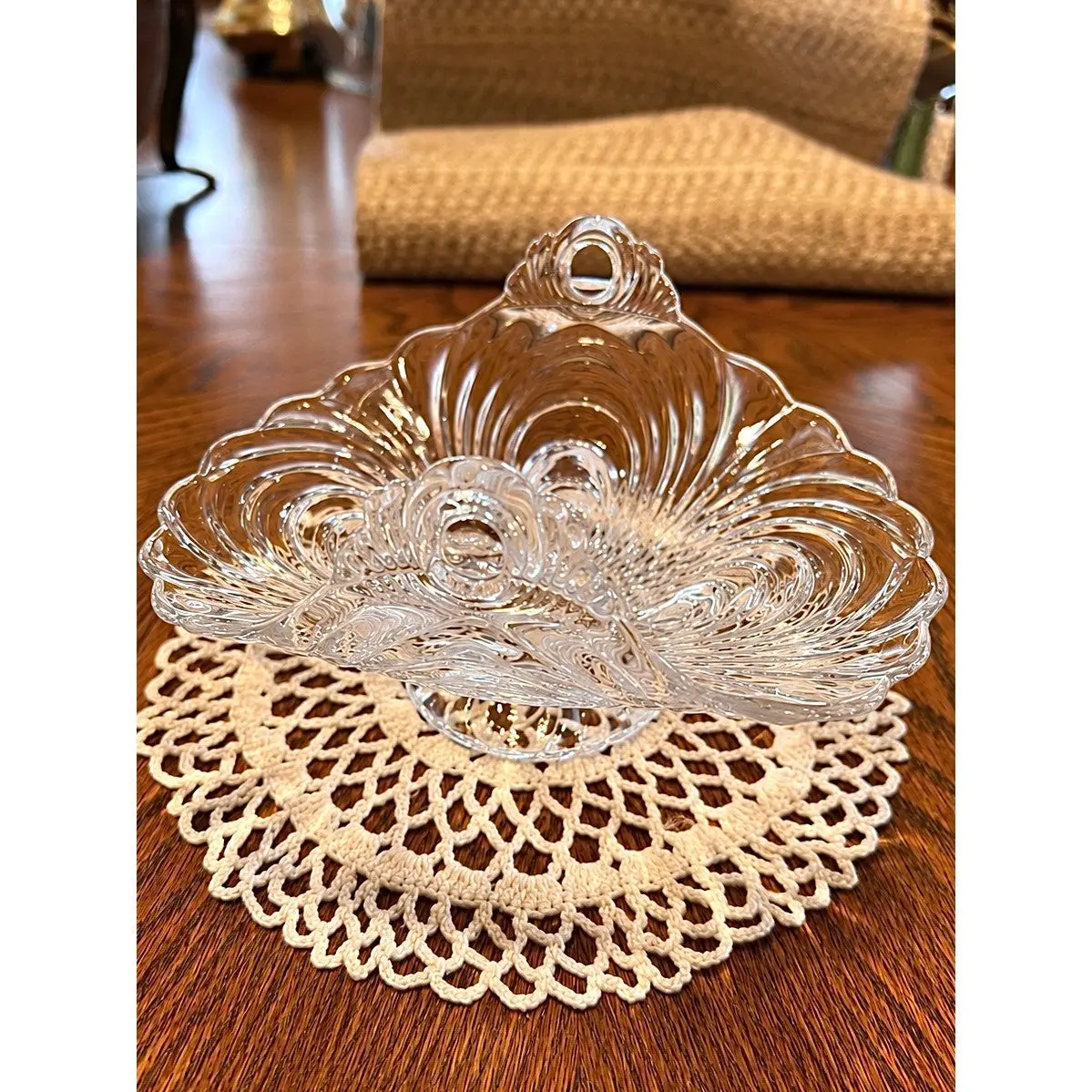 Cambridge Glass Caprice Clear Bon Bon Candy Dish