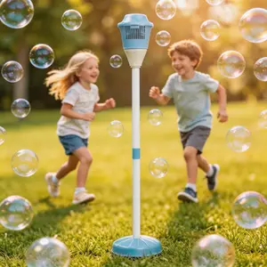 Automatic Handheld Bubble Machine for Kids, Children's Day Gift Bubble Maker Spring Summer Toys with Lights, Outdoor Rechargeable Blower Best Easter Gift for Children #GLOBAL PICKS