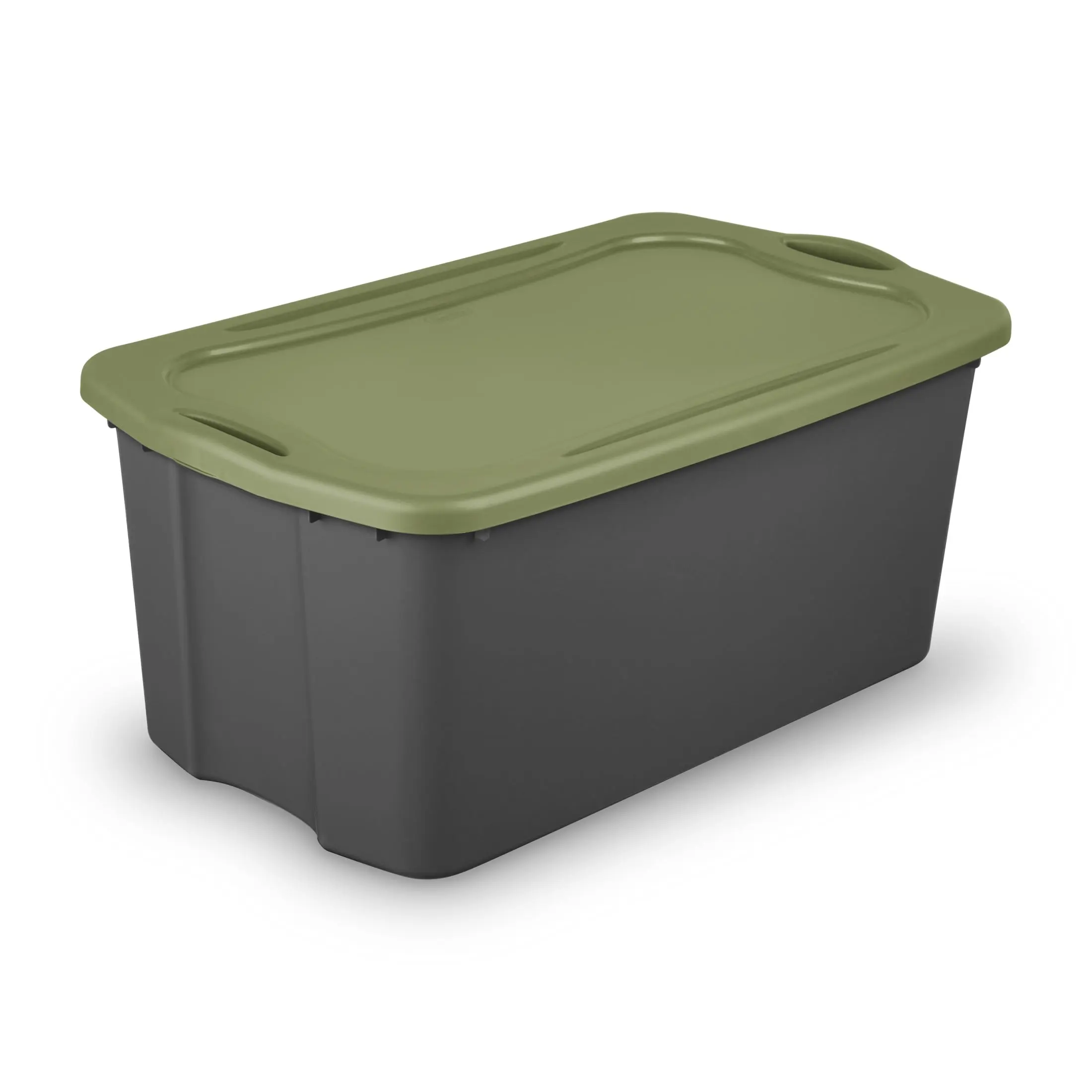 Sterilite EZ Carry 30 Gallon Extra-Large Storage Bin, Plastic Storage Container with Full-Grip Handles, Gray